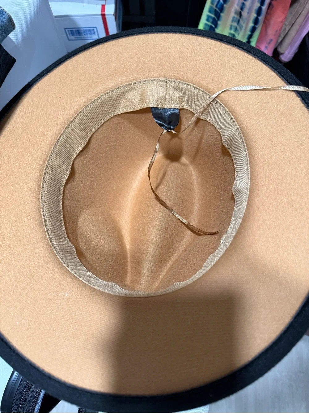 Black Felt Fedora Hat